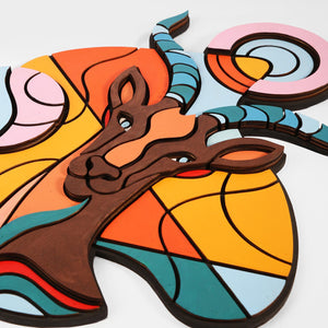 Antelope Kaelyth, Wall Art, Wooden Wall Art, Wall Hangings, Handmade